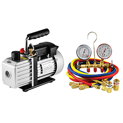 Mtn11800 Vacuum Pump & Manifold Gauge Set