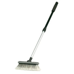 Crd92022s 40 X 8 In. Wide Telescoping Handle Extends Flow Through Wash Brush With On & Off Water Control
