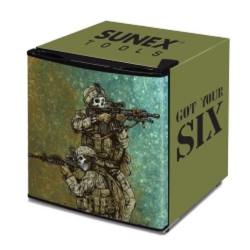 Sunex Sun17dlgys 1.7 Cu. Ft. Got Your Six Custom Wrap Fridge
