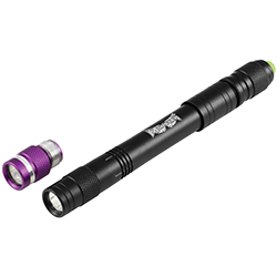 Mst10118uv Rechargeable Led Pen Light With Uv Head Combo