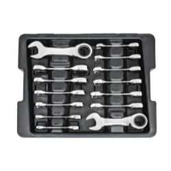 Kdt85206 Ratcheting Combination Stubby Wrench Set - 14 Piece