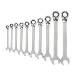 Kdt85891 Sae Reversing Ratcheting Combination Wrench - 10 Piece