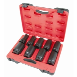 American Forge Int55900 1 In. Drive Metric Deep Impact Socket Set - 9 Piece