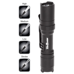 Baymt-210 Mini-tac Pro Flashlight With 1 Aa Battery - Black