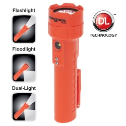 Baynsr-2522rm Rechargeable Led Dual-light Flashlight With Dual Magnets - Red