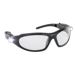 Sas5420 Led Inspector High-impact Glasses With Ultra Bright Led Lights