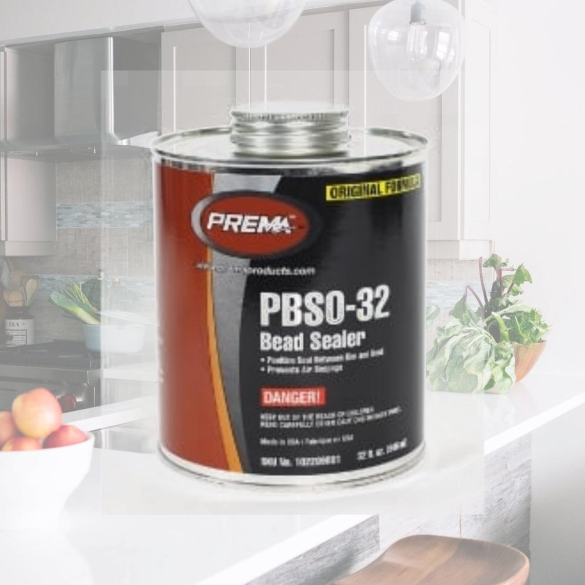Picture of REMA PRMPBSO32-1 32 oz Prema Orange Bead Sealer with Can & Flammable