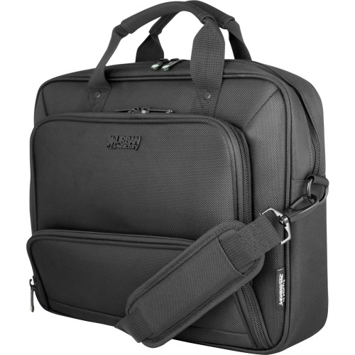 Mtc15uf Handle & Shoulder Strap, Trolley Strap Trendy & Resistant Design Mixee Carrying Case For 15.6 In. Notebook - Black