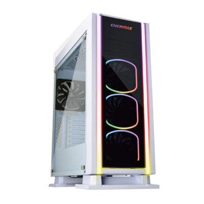 UPC 819315023679 product image for ECA3500WA-RGB Saberay White RGB Mid Tower Case with Monitor Stand | upcitemdb.com
