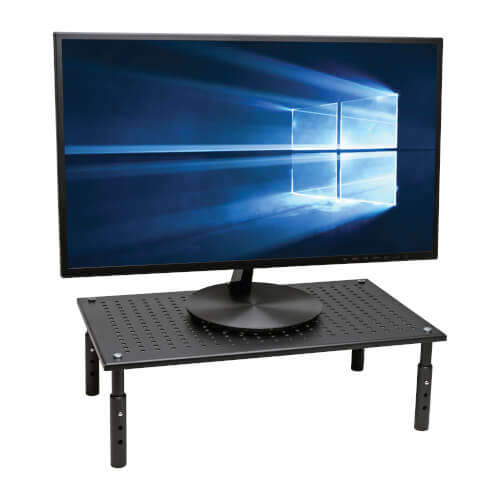 Tripp Lite Mr1812m 18 X 11 In. Height Adjustable Metal Monitor Riser For Desk - Black