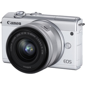 3700C009 EOS M200 24.1 Megapixel Mirrorless Camera with Lens - 15 mm - 45 mm - White - 3 in. Touchscreen LCD 3700C009 EOS M200 24.1 Megapixel Mirrorless Camera with Lens - 15 mm - 45 mm - White - 3 in. Touchscreen LCD