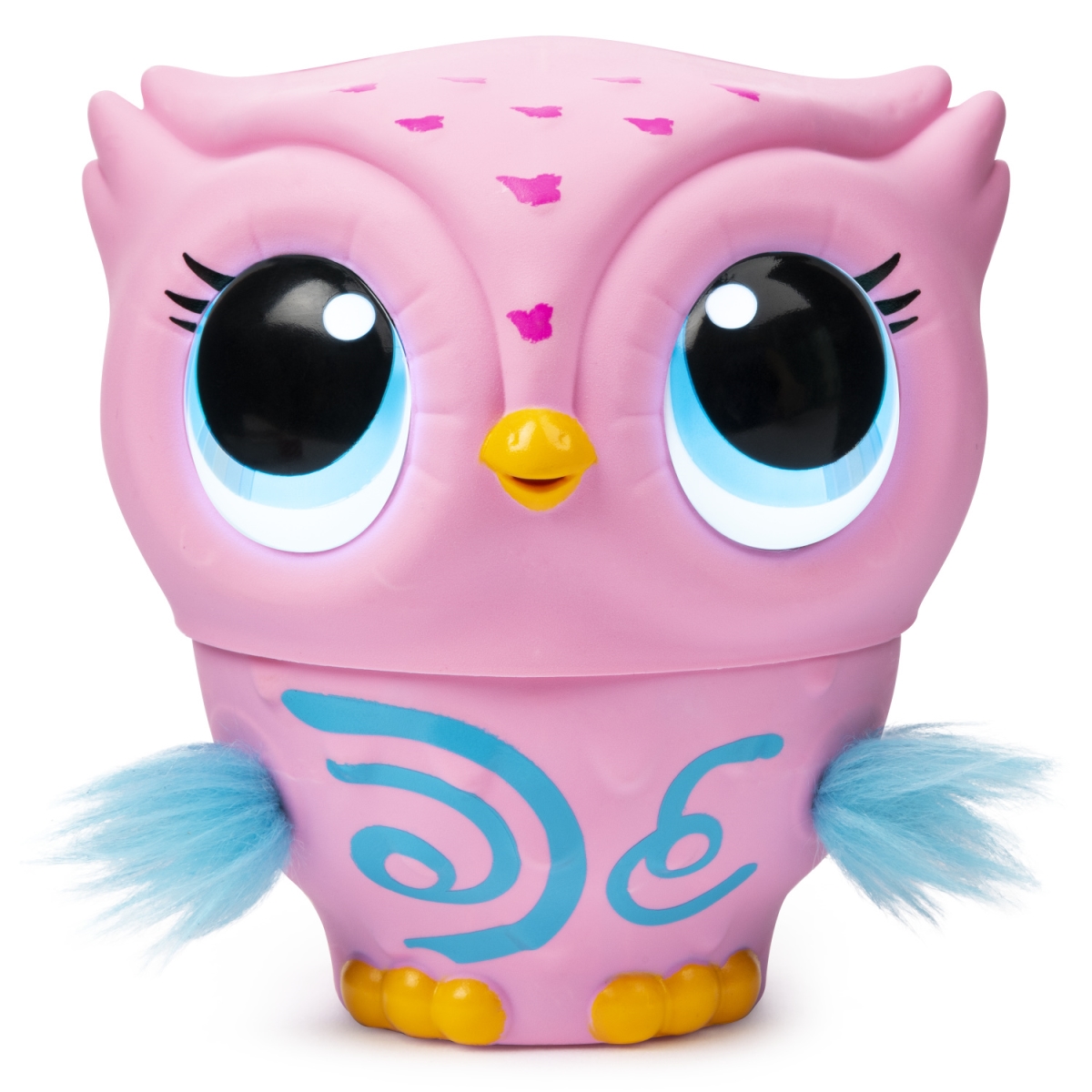6053358 Owleez Flying Baby Owl Interactive Toy With Lights & Sounds - Pink