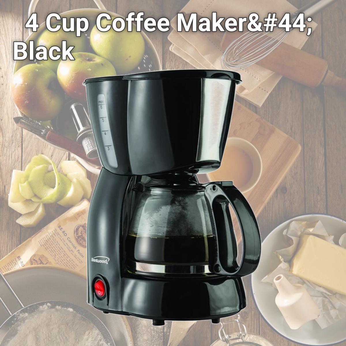Picture of Brentwood Applicances TS-213BK 4 Cup Coffee Maker, Black