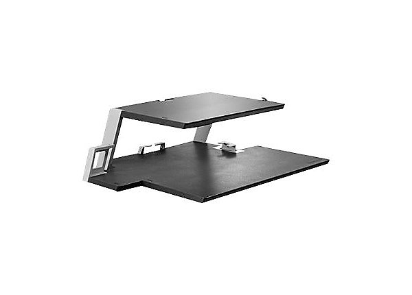 Dual Platform Notebook & Monitor Stand - Black