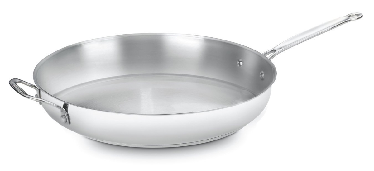 722-36h 14 In. Chefs Classic Stainless Skillet With Helper Handle