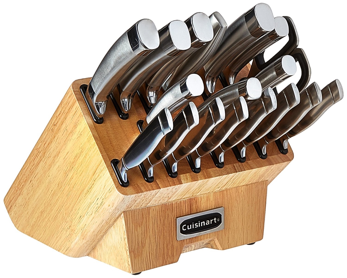 C77ss-19p Cutlery Block Set Stainless Steel - Normandy, 19 Piece