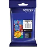 Brother International LC30172PK High Yield Black Ink Cartridge - pack of 2