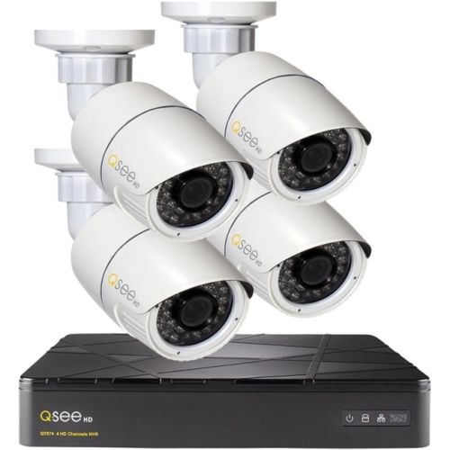 Q-See QT874-4Z7-2 4-Channel 3Mp 2Tb Full Hd Ip Surveillance System with 4 3Mp Bullet Cameras Q-See QT874-4Z7-2 4-Channel 3Mp 2Tb Full Hd Ip Surveillance System with 4 3Mp Bullet Cameras