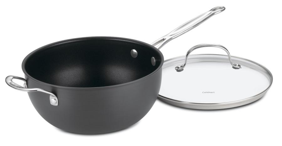 6354-24h 4 Qt Chefs Classic Nonstick Pan With Helper Handle & Cover