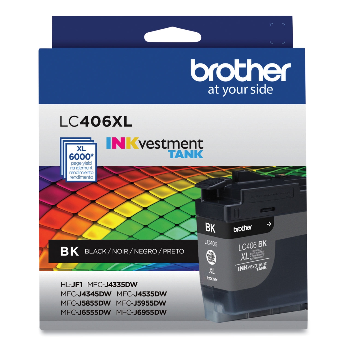 LC406XLBKS High Yield Ink Cartridge, Black