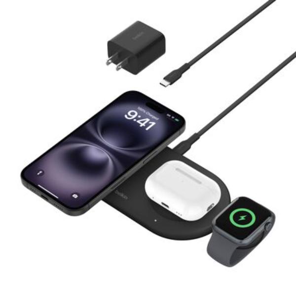 Belkin Mobile WIZ022TTBK Magnetic Wireless Charging Pad with Dongle