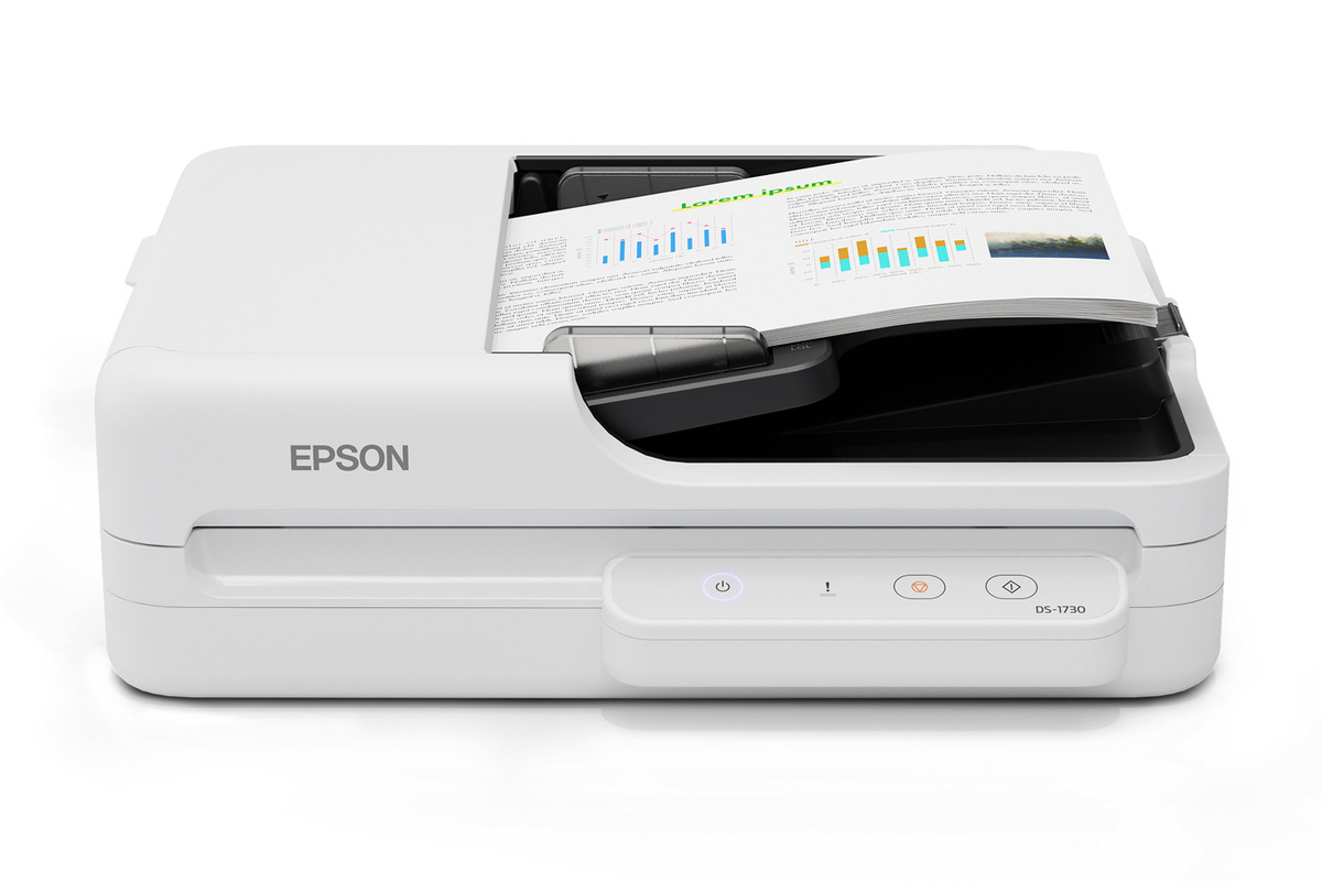 Epson B11B273201 DS-1730 Flatbed Document Scanner with Auto Document Feeder