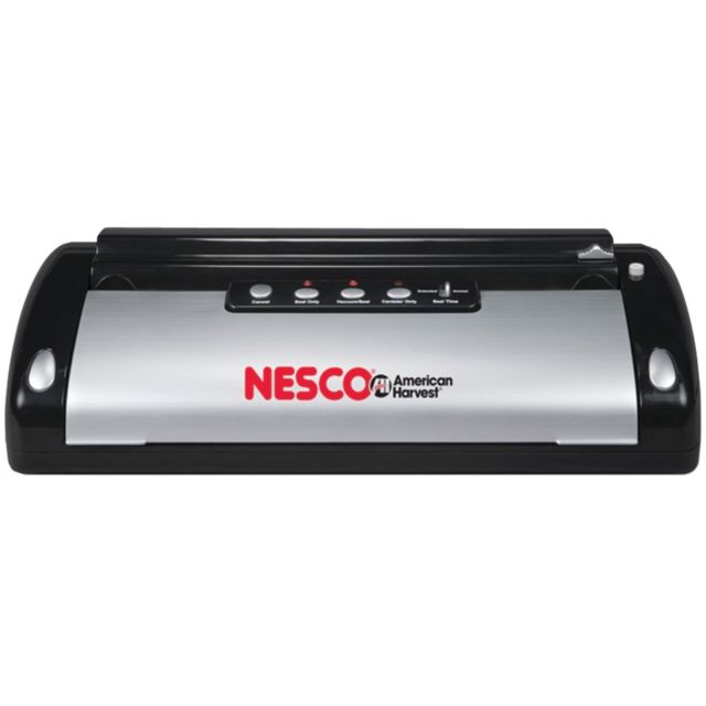 Nesco Vs-02 Fully Automatic Vacuum Sealer Powerful Motor, Black & Silver