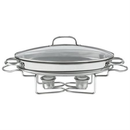 7bso-34 13.5 In. Stainless Oval Buffet Server 2.5 Quart Classic Entertaining