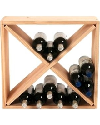 640 24 03 24-bottle Compact Cellar Cube Wine, Rack Natural
