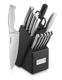 Tb6817 Stainless Steel Hollow Handle Cutlery Set With Block - 15 Piece