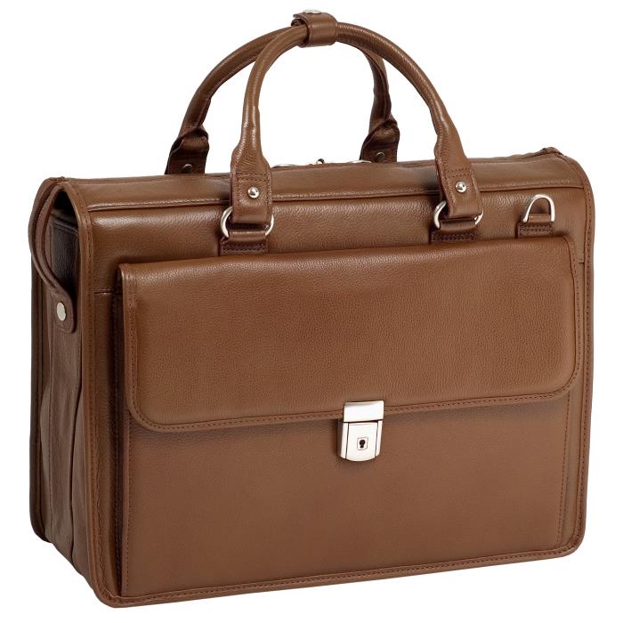 Mcklein 4t8121 15.6 In. Gresham Leather Litigator Laptop Briefcase