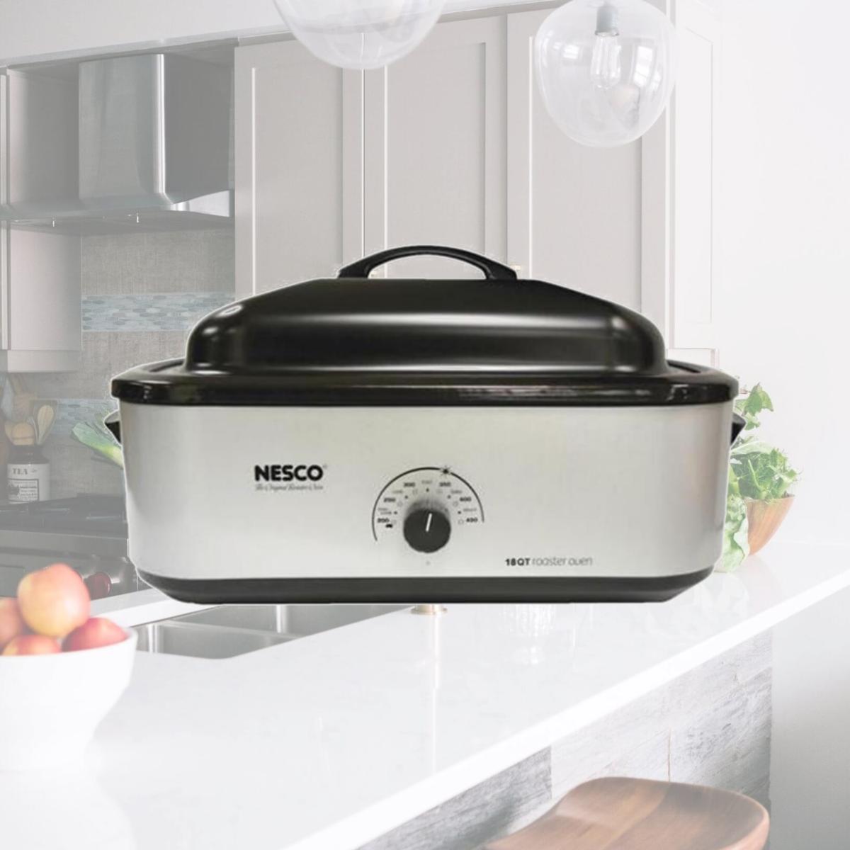 Picture of Nesco QZ5925 18 qt Roaster Oven, Metallic Silver