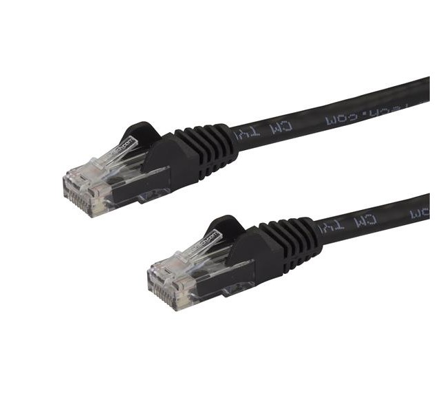 8 ft. Cat6 Ethernet Patch Cable with Snagless, Black