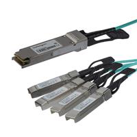 Startech QSFP4X10GAO5 16.4 ft. QSFP Plus Breakout Cable Startech QSFP4X10GAO5 16.4 ft. QSFP Plus Breakout Cable