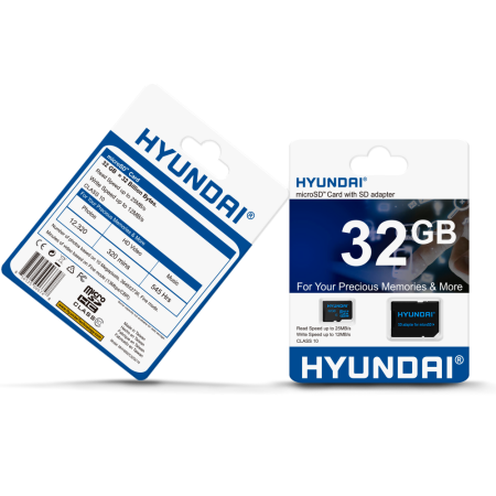 Hyundai Technology SDC32GU1 32GB Micro SDHC Cl10 U1 Flash Card with Adapter Hyundai Technology SDC32GU1 32GB Micro SDHC Cl10 U1 Flash Card with Adapter