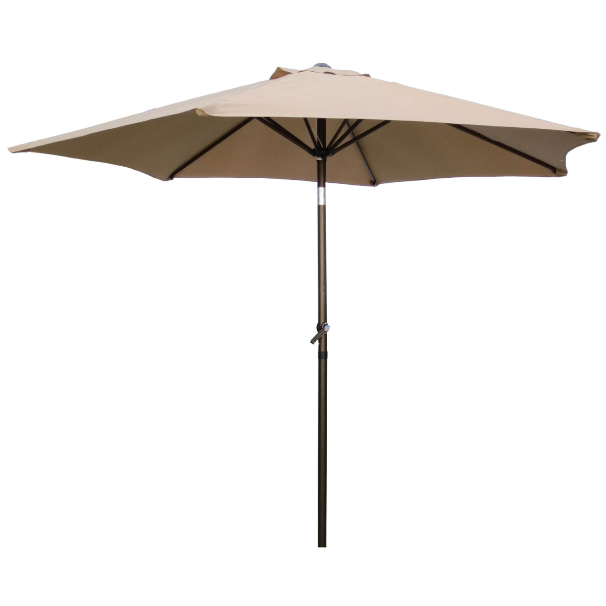 Yf-1104-2.5m-kh 8 Ft. Outdoor Aluminum Umbrella, Khaki - 10 Lbs