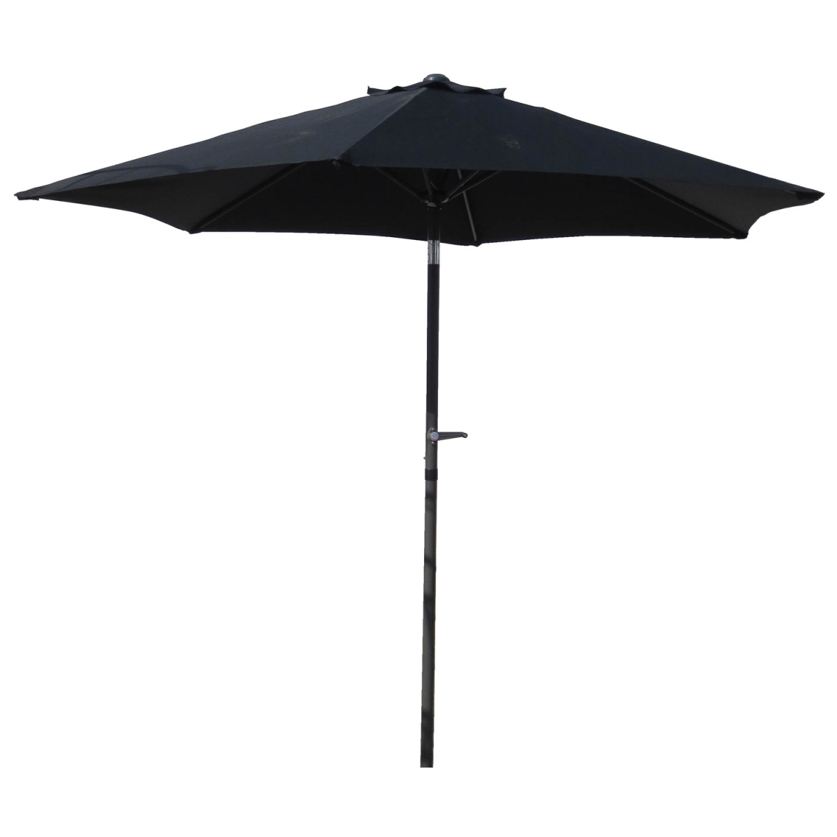 Yf-1104-2.5m-bk 8 Ft. Outdoor Aluminum Umbrella, Black - 10 Lbs