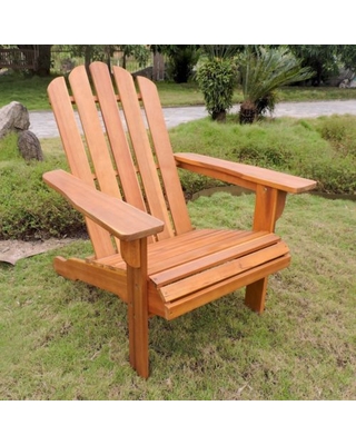 Tt-dc-024-ac-stn Royal Fiji Acacia Adirondack Chair, Stain