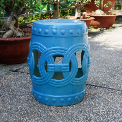 Slg-8100-faq Infinity Chain Garden Stool, Blue