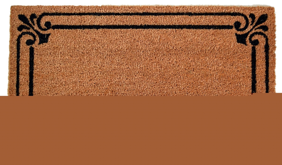 Imports Decor  PVC Backed Coir Doormat Frame Border