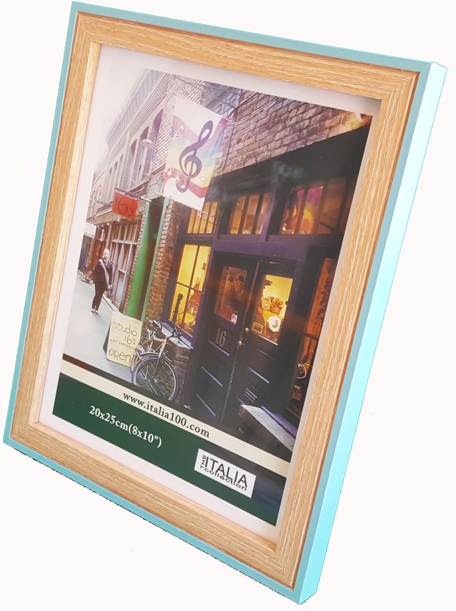 71001 5 X 7 In. 2 Tone Medium Density Fiberboard Photo Frame Turquoise - Medium - Pack Of 24