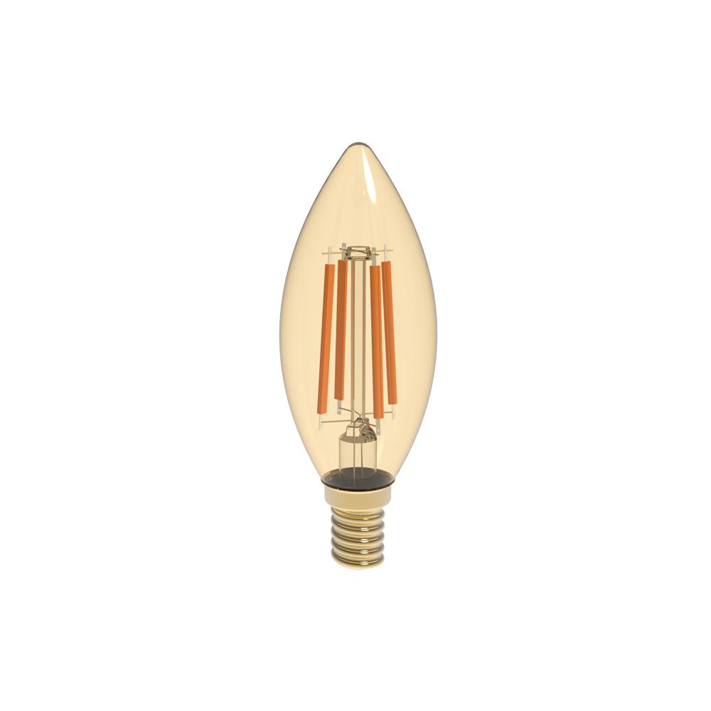 Filament Dimmable Amber Led Light 40w Bulb, Warm White