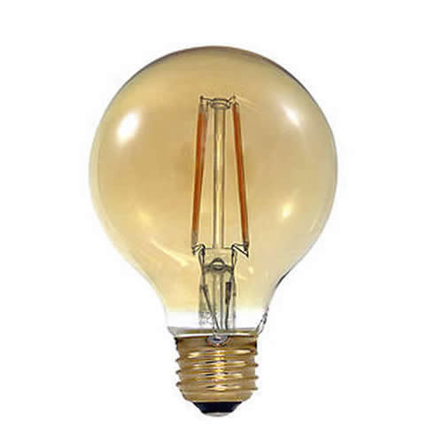 Filament Medium Base Led Light Bulb, Amber