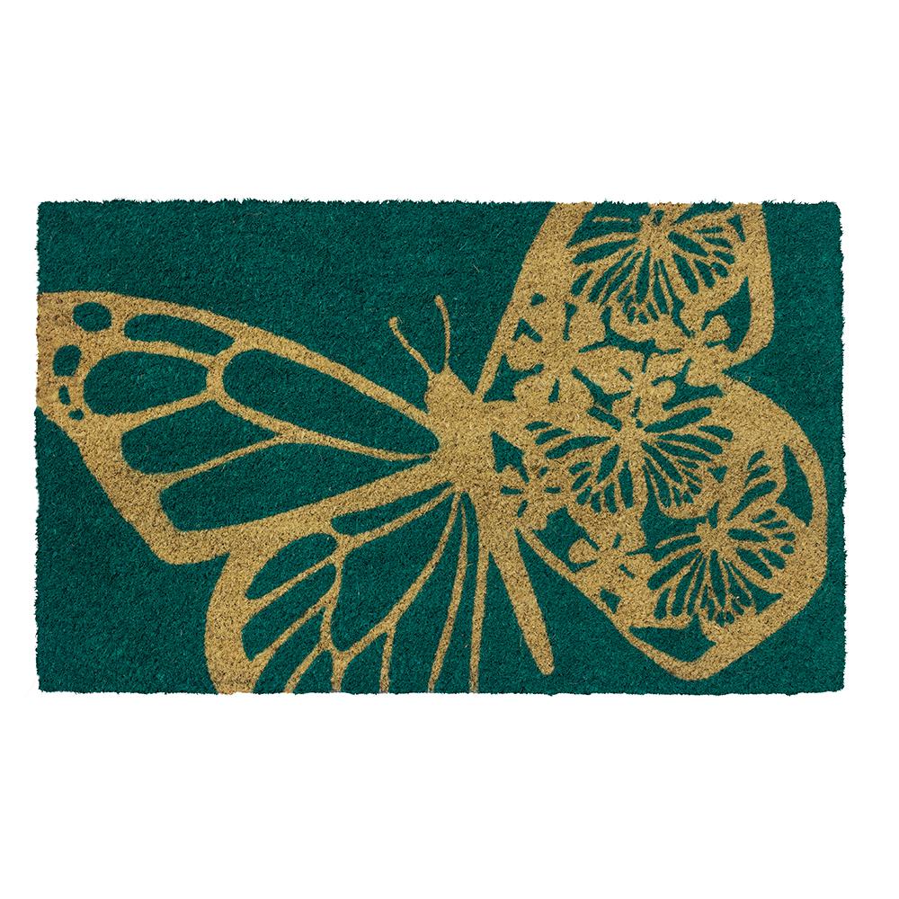 Butterfly Non Slip Coir Doormat