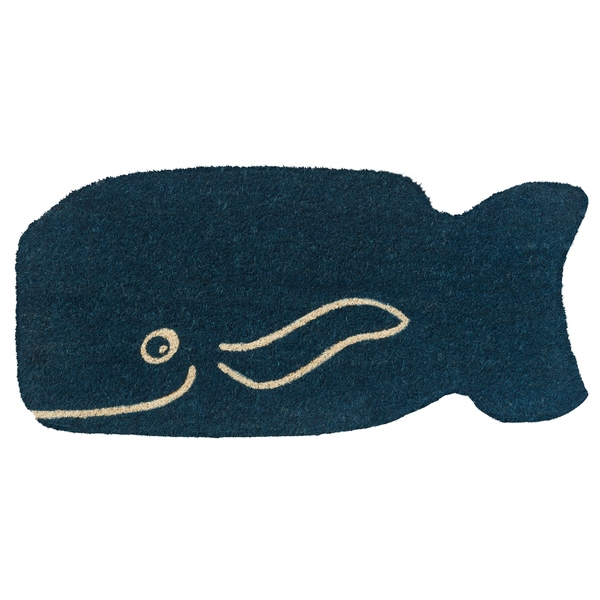 P2180 Friendly Whale Non Slip Coir Doormat