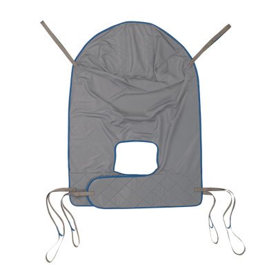 Easy Fit Poly Sling, Gray With Blue Binding - Extra Large