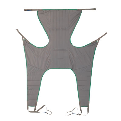 Invacare 2485962 Universal High Plus Poly Sling, Gray With Green Binding - Large