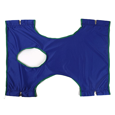Invacare 9043 Standard Sling, Solid Polyester With Commode Opening - Blue