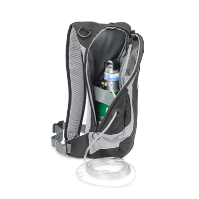 Invacare Cylbackpack Oxygen Cylinders Backpack - Gray & Black