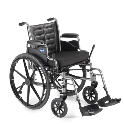 20 X 16 In. Tracer Ex2 Wheelchair With Permanent Arms - Silver Vein